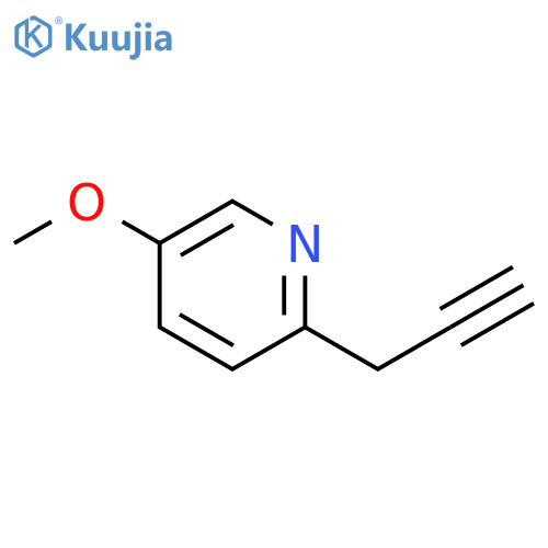 5-methoxy-2-(prop-2-yn-1-yl)pyridine structure