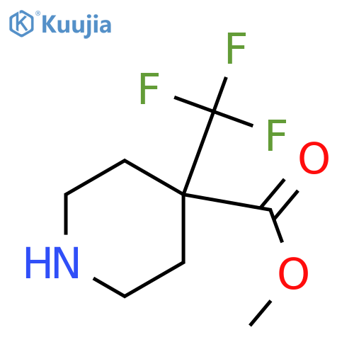 methyl 4-(trifluoromethyl)piperidine-4-carboxylate structure