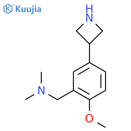 {5-(azetidin-3-yl)-2-methoxyphenylmethyl}dimethylamine structure