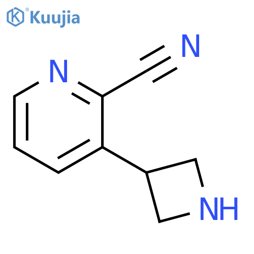 3-(azetidin-3-yl)picolinonitrile structure