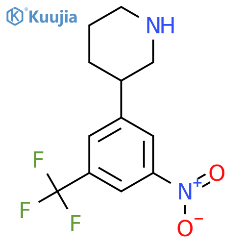 3-3-nitro-5-(trifluoromethyl)phenylpiperidine structure