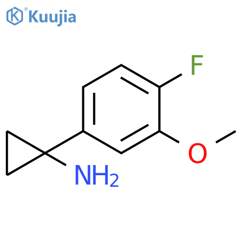 1-(4-fluoro-3-methoxyphenyl)cyclopropan-1-amine structure