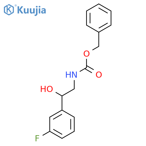benzyl N-2-(3-fluorophenyl)-2-hydroxyethylcarbamate structure