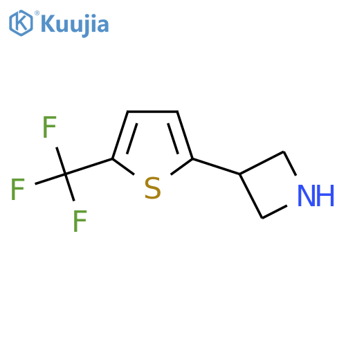 3-5-(trifluoromethyl)thiophen-2-ylazetidine structure