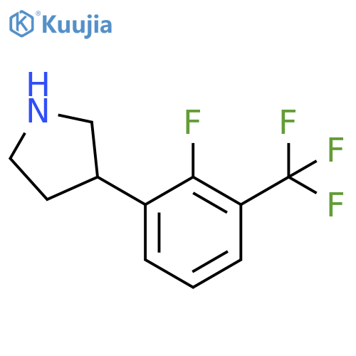 3-2-fluoro-3-(trifluoromethyl)phenylpyrrolidine structure
