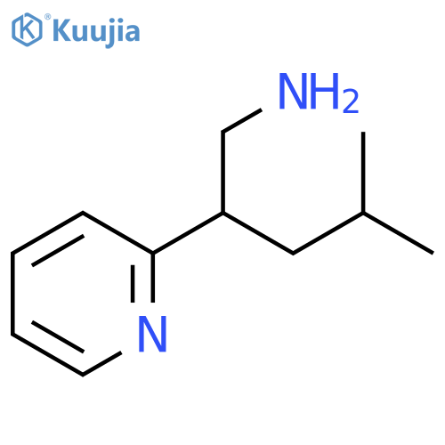 4-Methyl-2-(pyridin-2-yl)pentan-1-amine structure