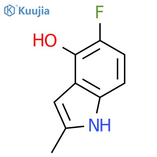 5-Fluoro-2-methyl-1H-indol-4-ol structure