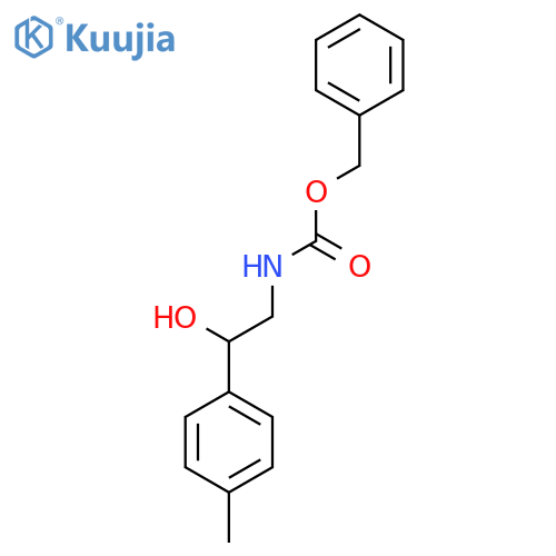 benzyl N-2-hydroxy-2-(4-methylphenyl)ethylcarbamate structure