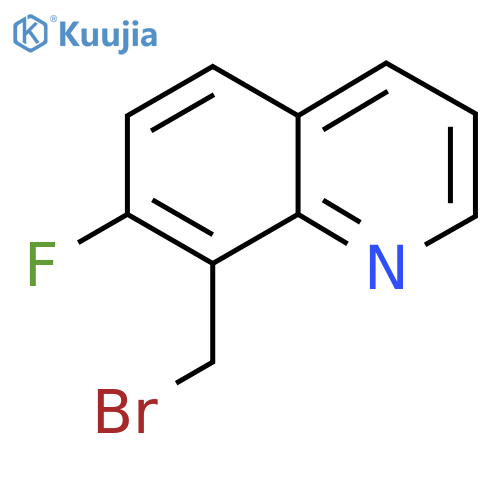 8-(Bromomethyl)-7-fluoroquinoline structure