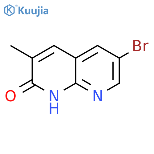 6-Bromo-3-methyl-1,8-naphthyridin-2(1H)-one structure