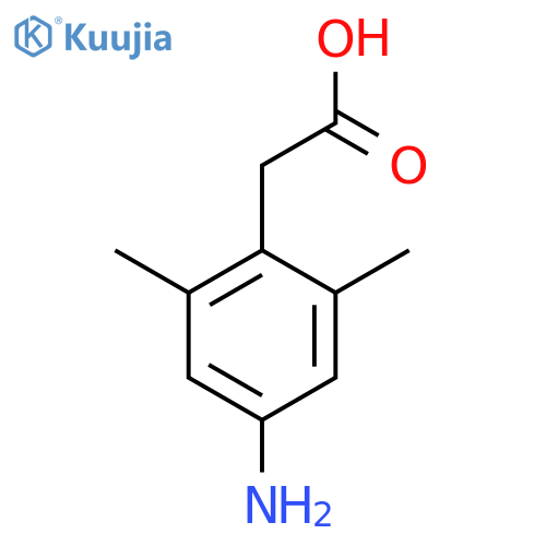 2-(4-Amino-2,6-dimethylphenyl)acetic acid structure