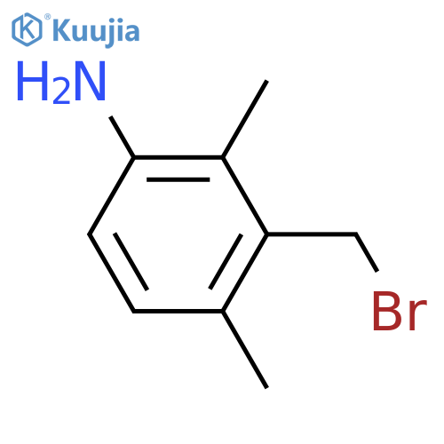 Benzenamine, 3-(bromomethyl)-2,4-dimethyl- structure
