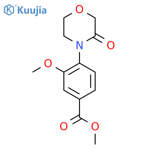 methyl 3-methoxy-4-(3-oxomorpholin-4-yl)benzoate structure