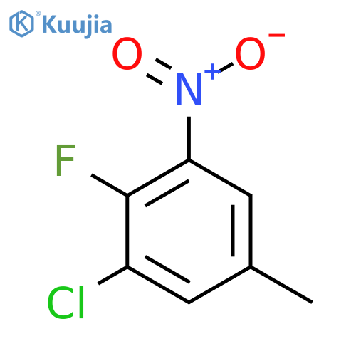1-Chloro-2-fluoro-5-methyl-3-nitrobenzene structure