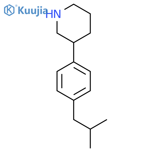 3-4-(2-methylpropyl)phenylpiperidine structure
