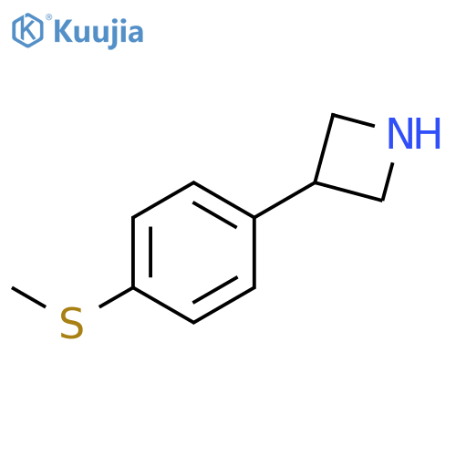 3-4-(methylsulfanyl)phenylazetidine structure
