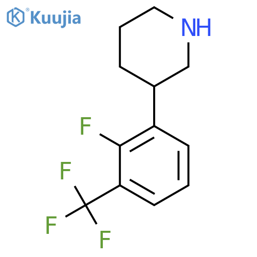 3-2-fluoro-3-(trifluoromethyl)phenylpiperidine structure