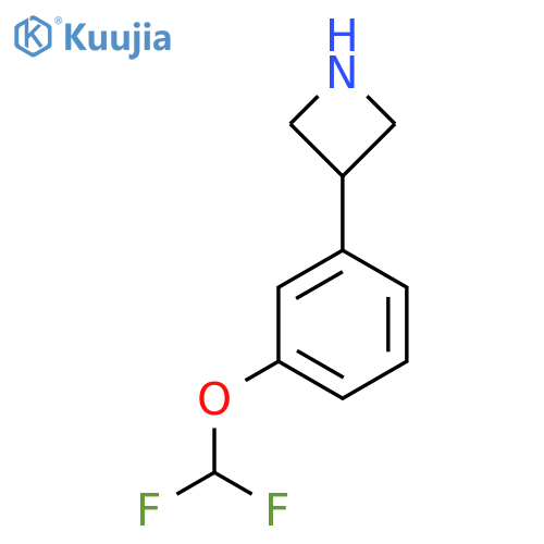 3-3-(difluoromethoxy)phenylazetidine structure