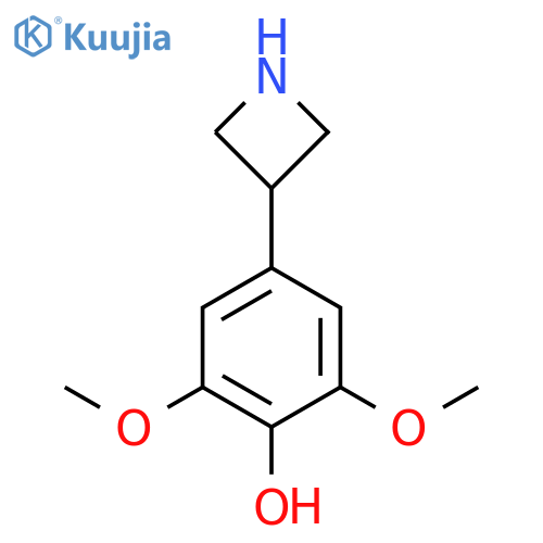 4-(azetidin-3-yl)-2,6-dimethoxyphenol structure