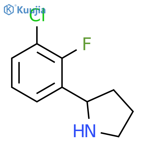 2-(3-chloro-2-fluorophenyl)pyrrolidine structure
