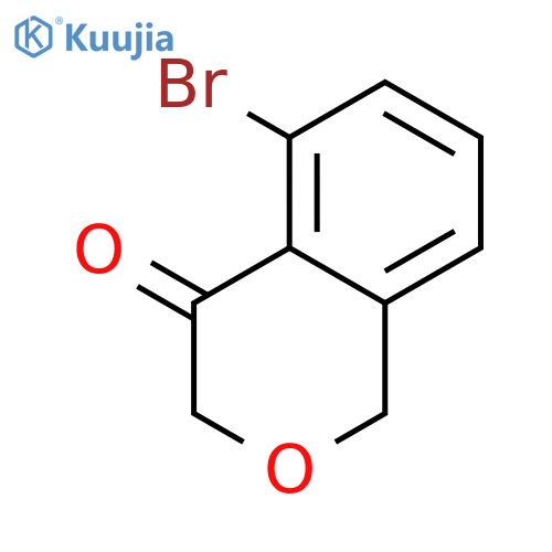 5-bromo-3,4-dihydro-1H-2-benzopyran-4-one structure