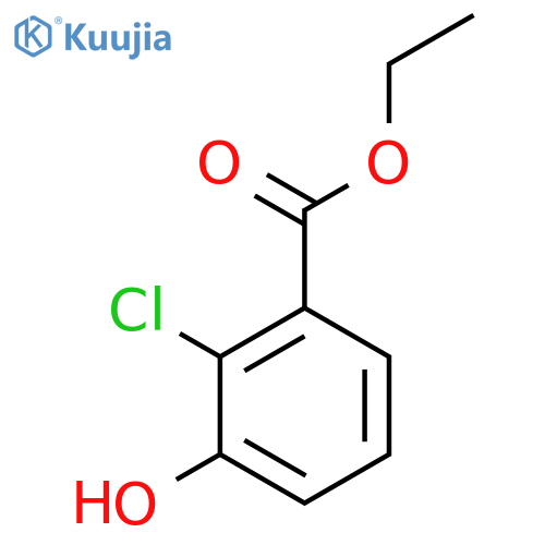 Ethyl 2-chloro-3-hydroxybenzoate structure