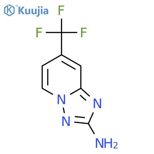 7-(trifluoromethyl)-[1,2,4]triazolo[1,5-a]pyridin-2-amine structure