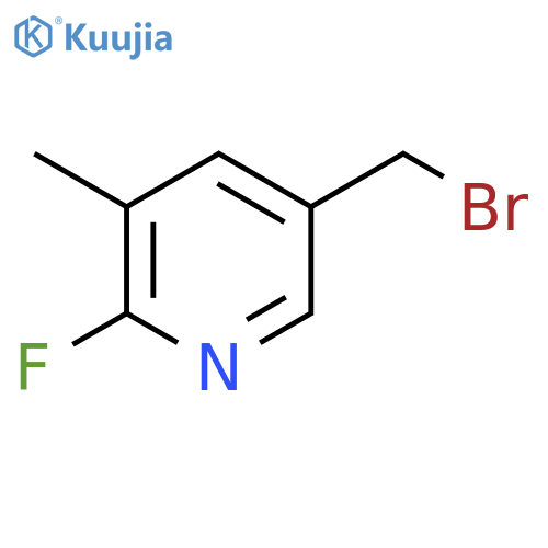 5-(Bromomethyl)-2-fluoro-3-methylpyridine structure