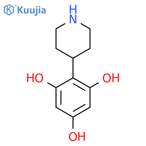 2-(Piperidin-4-yl)benzene-1,3,5-triol structure