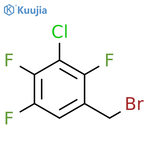 Benzene, 1-(bromomethyl)-3-chloro-2,4,5-trifluoro- structure