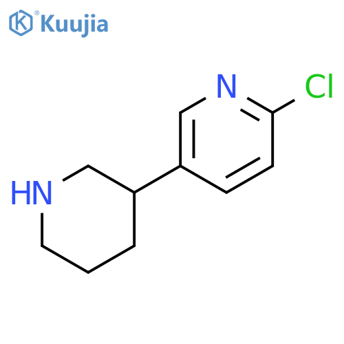 2-chloro-5-(piperidin-3-yl)pyridine structure