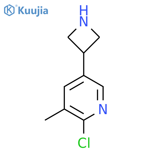5-(azetidin-3-yl)-2-chloro-3-methylpyridine structure