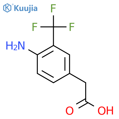 1-(4-Amino-3-trifluoromethyl-phenyl)-acetic acid structure