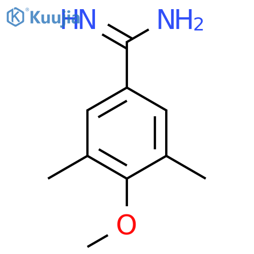 4-methoxy-3,5-dimethylbenzene-1-carboximidamide structure