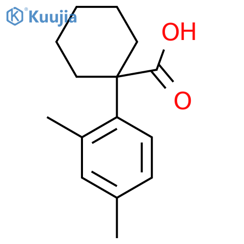 1-(2,4-dimethylphenyl)cyclohexane-1-carboxylic acid structure