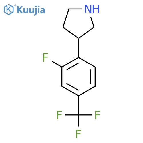 3-2-fluoro-4-(trifluoromethyl)phenylpyrrolidine structure