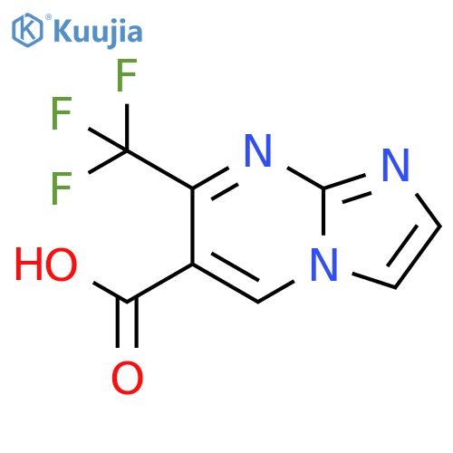 7-(Trifluoromethyl)imidazo[1,2-a]pyrimidine-6-carboxylic acid structure