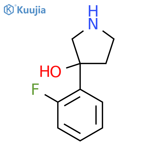 3-(2-Fluorophenyl)pyrrolidin-3-ol structure