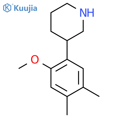 3-(2-methoxy-4,5-dimethylphenyl)piperidine structure