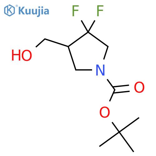 tert-Butyl 3,3-difluoro-4-(hydroxymethyl)pyrrolidine-1-carboxylate structure