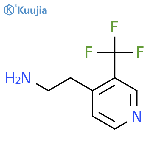 2-3-(trifluoromethyl)pyridin-4-ylethan-1-amine structure