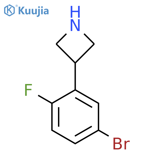 3-(5-bromo-2-fluorophenyl)azetidine structure