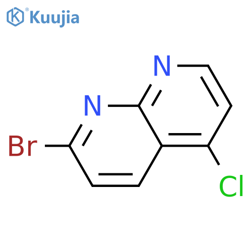 2-Bromo-5-chloro-1,8-naphthyridine structure