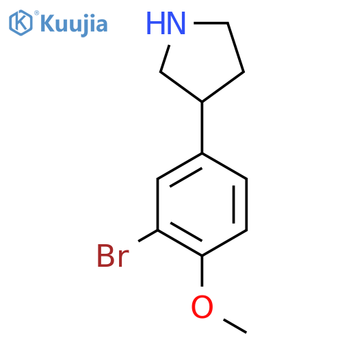 3-(3-bromo-4-methoxyphenyl)pyrrolidine structure
