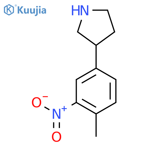 3-(4-methyl-3-nitrophenyl)pyrrolidine structure