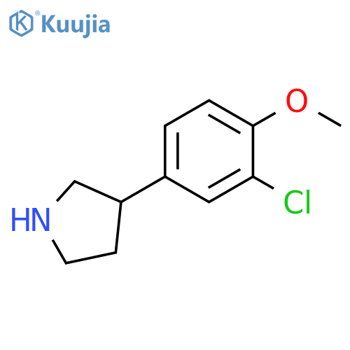 3-(3-chloro-4-methoxyphenyl)pyrrolidine structure