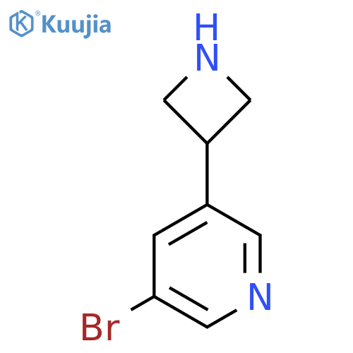3-(Azetidin-3-yl)-5-bromopyridine structure