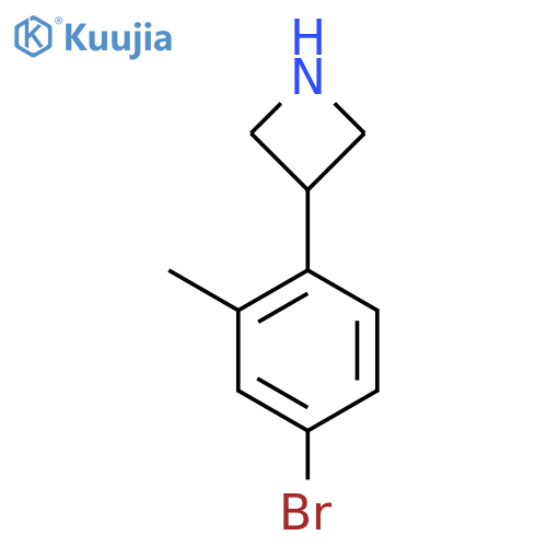 3-(4-bromo-2-methylphenyl)azetidine structure