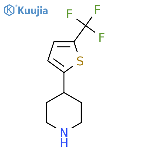4-5-(trifluoromethyl)thiophen-2-ylpiperidine structure
