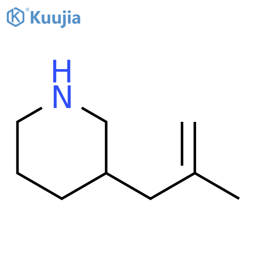 3-(2-methylprop-2-en-1-yl)piperidine structure
